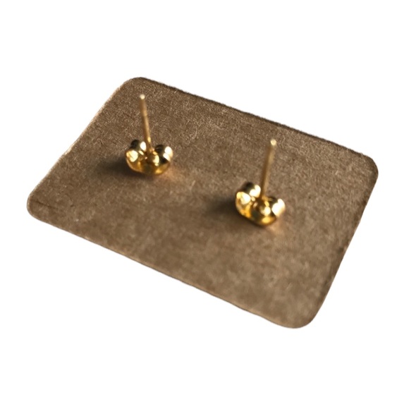 Gold Palm Tree Earrings - Picture 5 of 5